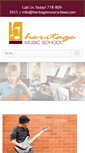 Mobile Screenshot of heritagemusicschool.com